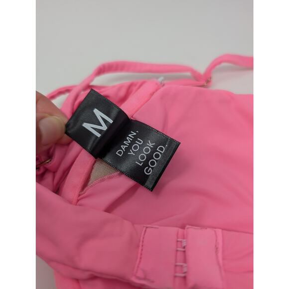 Danielle Guizio Triangle Bikini Top Underwire Pink Beach Summer‎ Resort - Picture 5 of 6